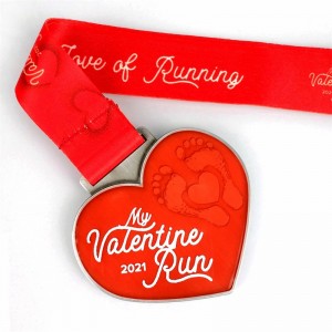 Marathon Running Medals Holiday Running Medals Gift til Valentine\'s Day Love
