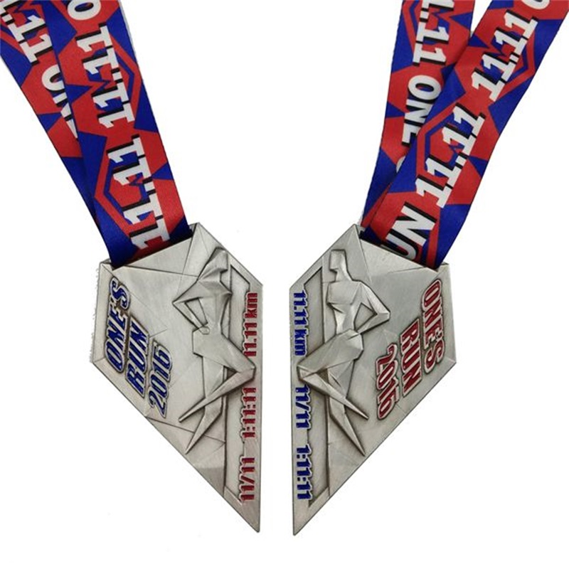 Gag Exclusive Design Cast Metal Sport Medals med båndsti løbende medaljer