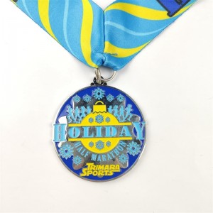 Guld sølv- og bronzemedaljer brugerdefinerede medaljer gave til jul