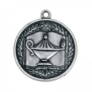 Antik messingbelagt metalmedalje medalje medaljer