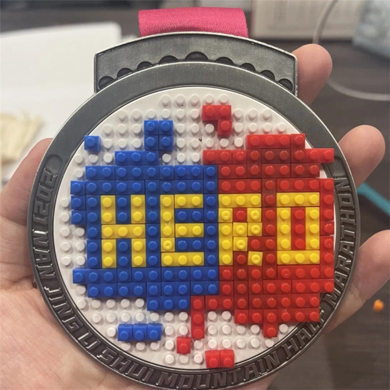 Marathon Medal Customized Race Medal Fun Lego Medals Sportsmedaljer