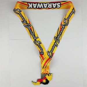 Gag -medalje Producent Personaliseret Honor Awards Metal 3D Goldbelagt medalje Kort over bymedalje