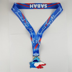 Commemorative Medals Zink Alloy Casting Map for City Corporate Event Awards