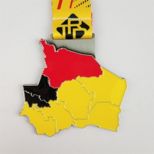 Laser dit eget logo 3D Metal Award ODM Gold Silver and Bronze Medals Gift