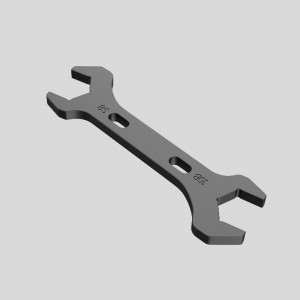 En skruenøgle satte en skruenøglehavnsfragt aluminium dobbelthovedskrivninger