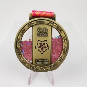 Injicer Glitter Star Liquid Quicksand Medals Gift Custom Medals emalje