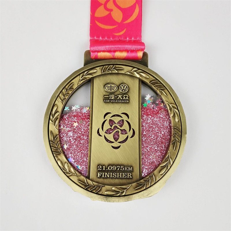 Brugerdefinerede maratonmedaljer Zinklegering Die Casting Race Medal Fun Run Medal