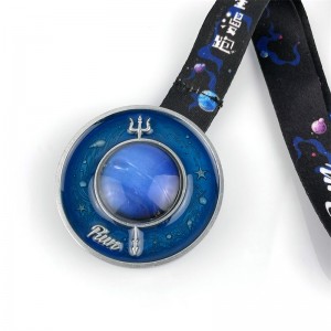 Farve 3D emalje stereoskopisk effekt medaljespor, der kører medaljer