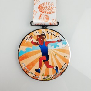 Die Cast Medal Color 3D Emaljemedaljer Brugerdefineret trykt medaljemedalje Logo -klistermærker