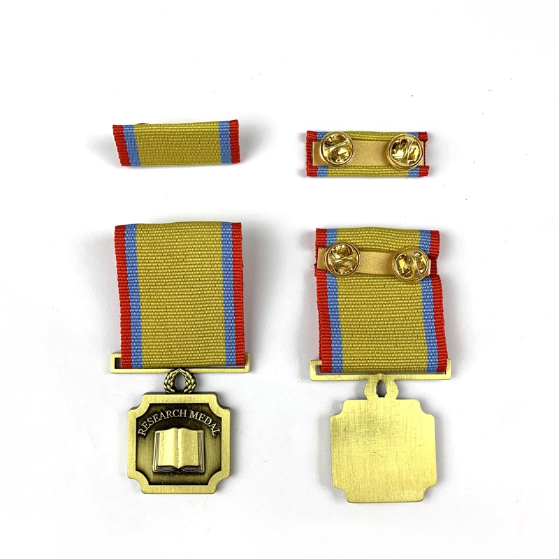 Brugerdefineret æresmedalje Militær metalmedalje ære med pin