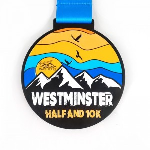 Gag Factory Custom Logo Award Medals med båndblankt guld sølv bronze ære cykling Running Marathon Metal Sports Medal