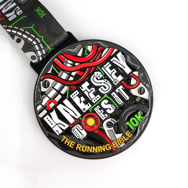 Gag Factory Custom Logo Award Medals med båndblankt guld sølv bronze ære cykling Running Marathon Metal Sport Medals