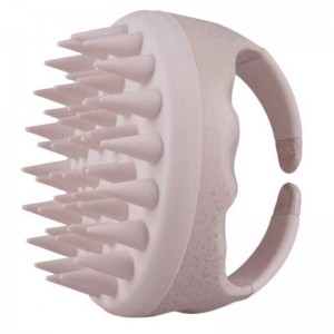 Bionedbrydeligt hvedestrå shampoo massager børste hovedbund exfoliator vaskekam kropsbrusbørste bad spa slankende massage børste