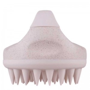 Bionedbrydeligt hvedestrå shampoo massager børste hovedbund exfoliator vaskekam kropsbrusbørste bad spa slankende massage børste