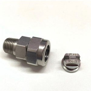 TP Unijet spray tip, TPU, flad ventilatorstråle rustfrit stål TPU hoveddyse, metalrensende dyse