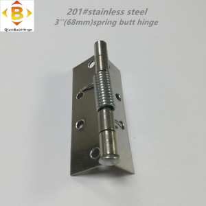 201#stainless stål fjeder røv hængsel dørnærmere hængsel træ dør fjeder hængsel automatisk rebound hængsel