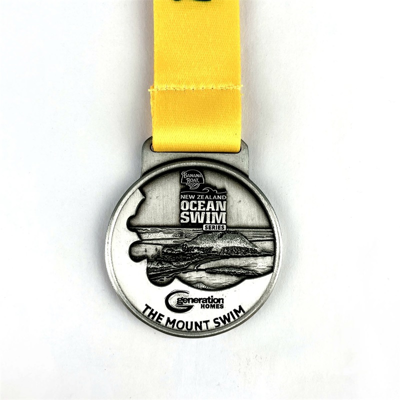 Svømningskonkurrence medaljer souvenir zink legering officiel sport match prismedalje medalje