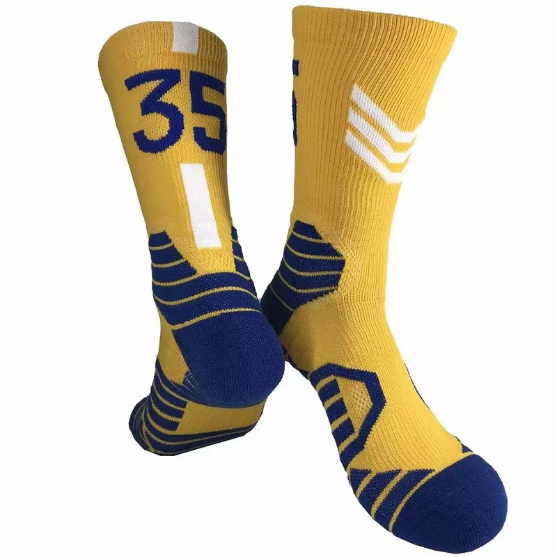 Engrossalg af høj kvalitet besætning brugerdefinerede design sokker bomuld basketball sportsstrømper