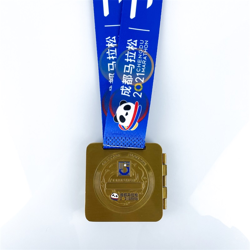Panda design kvalitet tilpasset maratonmedalje metal sportsmedalje