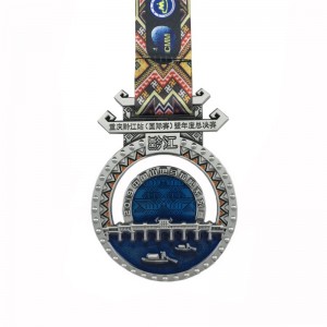 Fremragende kvalitets brugerdefineret metallisk kørende medalje til maraton sportsbegivenhed blød emaljemedaljer