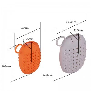 ofte sæbepose dækker miljøvenlig massage dobbeltsidet silikone bad sæbe opbevaring ærme