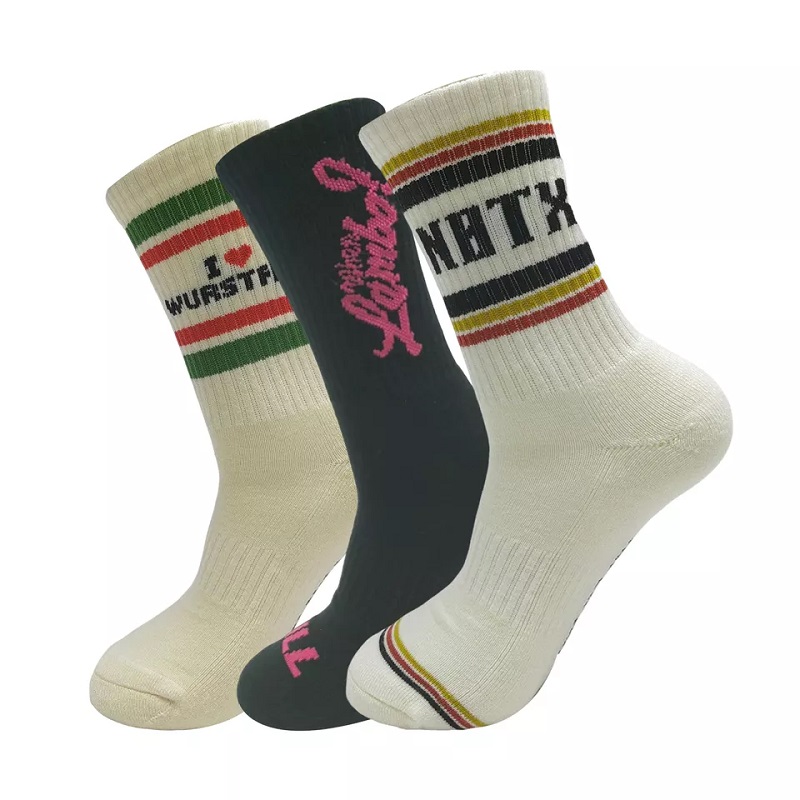 Sportssokker Cool Classic Design Custom Knitting Logo Høj kvalitet Komfortable mænds sokker