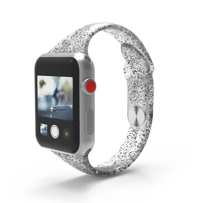 Glitter Silikone Armbånd Silikone Strap Watch Band