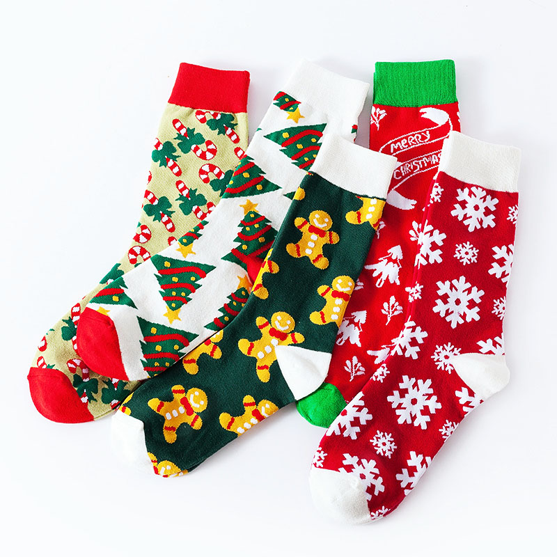 Winter Socks Custom Cotton Warm Socks Christmas Women Crew Socks