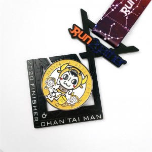 Gag Wholesale Custom Logo Design Metal Alloy Running Marathon Sports Honor Medal