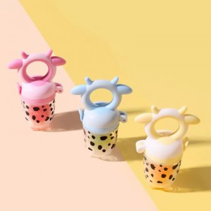 Frugtføder af høj kvalitet fødevarer Teether Food Grade Eco Friendly Liquid Silicone Baby Pacifier Frisk frugt Baby Feder Pacifier