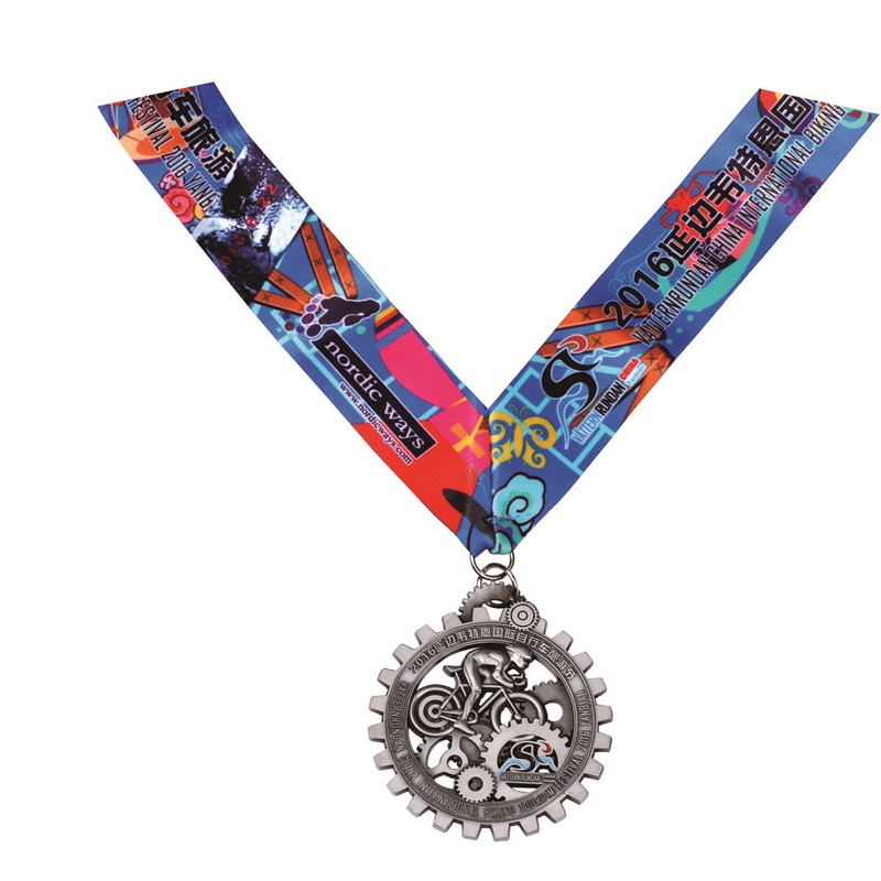 Cykelløbsmedalje Supliers tilpassede triathlonmedalje Globale gaver