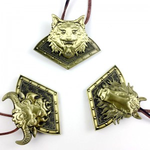 Untique messing blød emaljeret farvet metal kort jigsaw kombination kørt medaljer