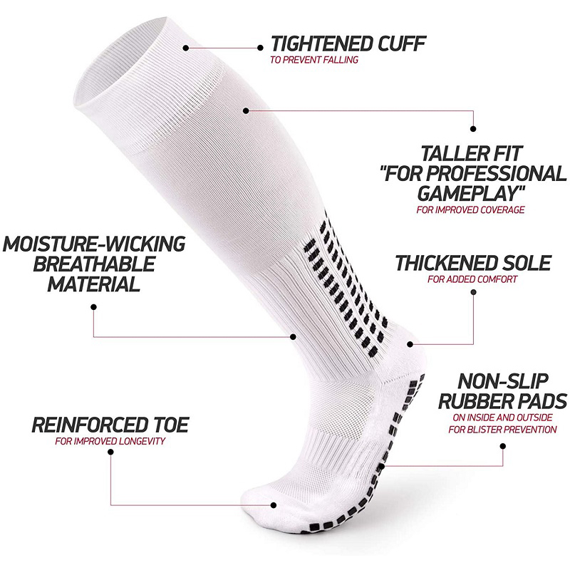 Bomuldspersonale sokker af fodboldsokker brugerdefinerede logo fodboldsokker