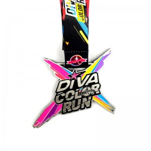 Støbt metalmedaljer sølvmedalje