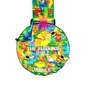 Brugerdefinerede medaljer til racer Metal Medallion Custom Santa Running Medals