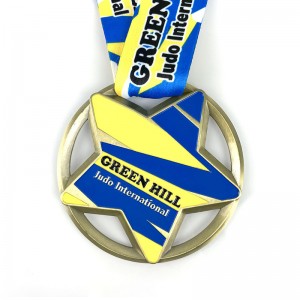 Brugerdefinerede medaljer og trofæer Metal Fabrication Award Custom Metal Art NZ