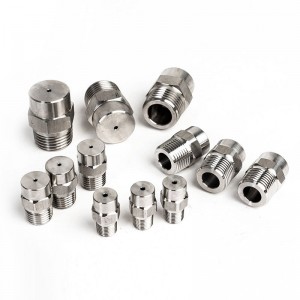 Rustfrit stål fast kegle -dyse støvning og befugtning højt og lavt tryk atomisering konisk dyse vandtåge rengøringsdyse