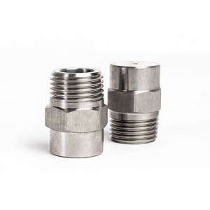 Rustfrit stål fast kegle -dyse støvning og befugtning højt og lavt tryk atomisering konisk dyse vandtåge rengøringsdyse