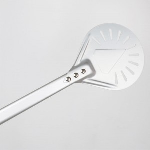 7inch 8 tommer 9 tommer perforeret aluminium pizza drejer peel pizza turner rund pizza skræl