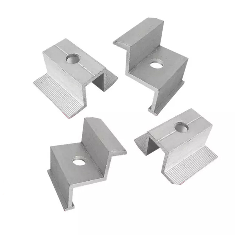 Solpanel fotovoltaisk modulbeslag tilbehør side trykblok galvaniseret medium trykblok