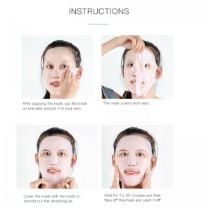 Genanvendelig silikonemaske maske dækker silikone hudmaske genanvendelig fugtgivende ansigtssilikonemaske anti-fordampningsmaske ansigtspleje værktøjer