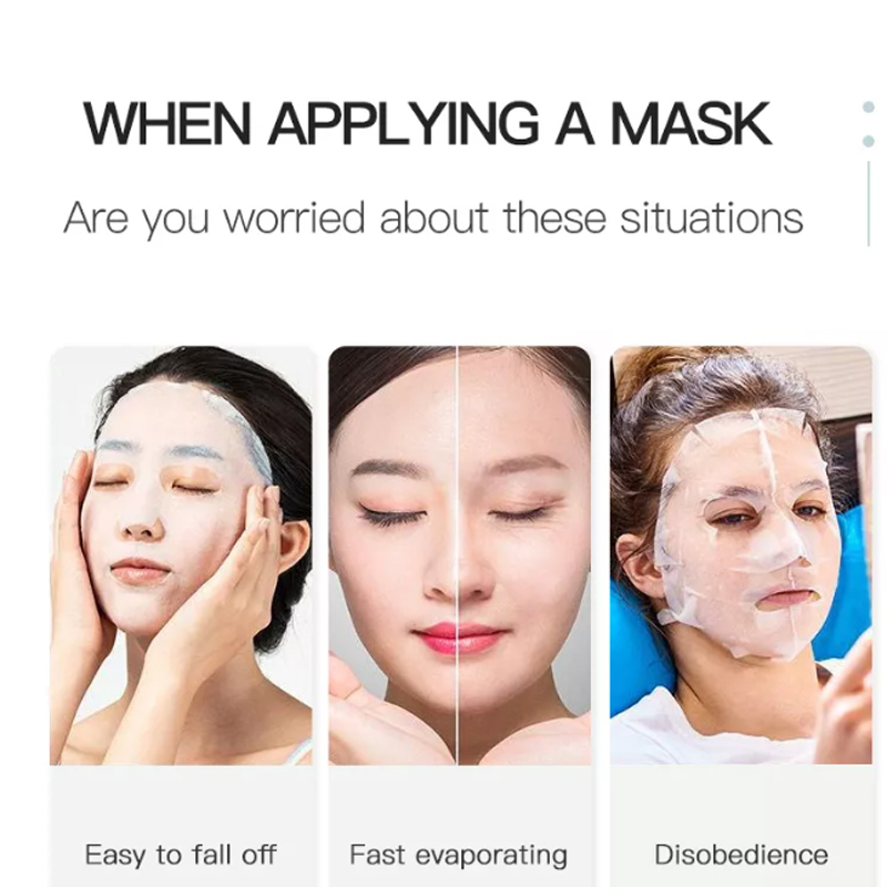 Genanvendelig silikonemaske maske dækker silikone hudmaske genanvendelig fugtgivende ansigtssilikonemaske anti-fordampningsmaske ansigtspleje værktøjer