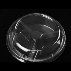 Tre-compartment friske-cut frugter kasse bund 205*122*58 mm HJ-160