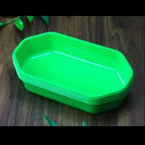 Farverig frugtbakke uden låg 200*110*35 mm Hgf-2010f orange/grøn/lilla