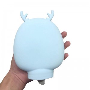 Silikone termosflaske, varmt vandflasker til smertelindring, menstruationskramper,nakke og skuldre, varm og kold pakke til varm og kold terapi og fodvarmer, silikone termos flaske med blødt låg