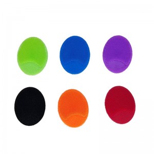 Silikone ansigtsrensning børste, silikone oval ansigtsrensning børste blød silikone ansigts rensning børste ansigtseksfolierende hudhoved acne pore pad vuggehætte ansigt vask pensel til dyb rensning hudpleje