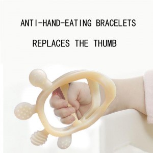 Silikone baby teether legetøj til babyer 3+måneder, BPA fri drop-resistant silikone vandrende tænder legetøj til øm tyggegummi, baby tyggelegetøj til sugende behov