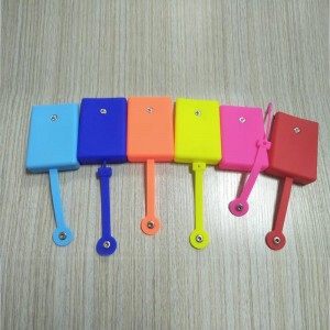 Silikone møntpung sød møntpung Hovedtelefonpose Makeup og hårtilbehør Bag Sjovt legetøj Silikone Key Coin Gavebørns gavepose med lanyard