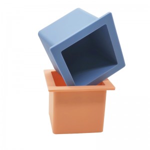 Stor silikoneis terning bakke forme BPA -fri, enkelt hul firkantet isbakke fleksibel, let frigivelse langsom smeltis, til whisky, cocktails, gaver