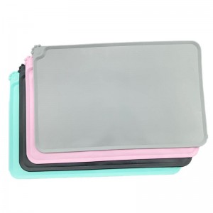 Madgrad silikone vandtæt kæledyrskål til killinger og hvalpe, skridsikre kæledyrskålmåtte placemats, slidbestandig og holdbar